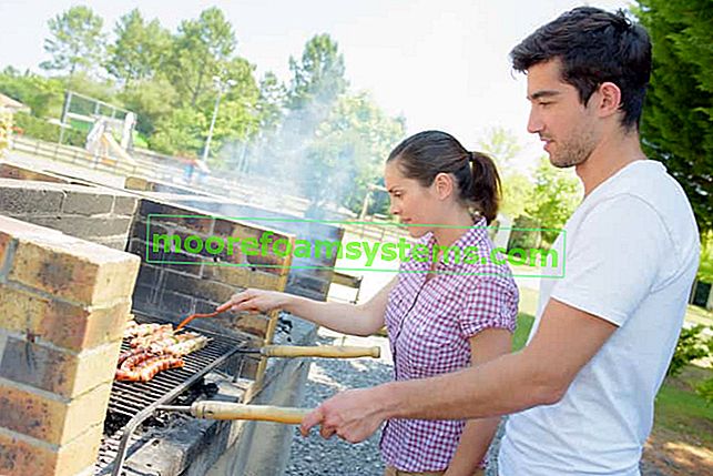 Par roštilja u vrtu