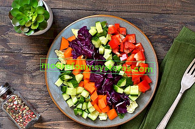 Salade de poivrons ou salade de poivrons dans une assiette, ainsi que des recettes de salades