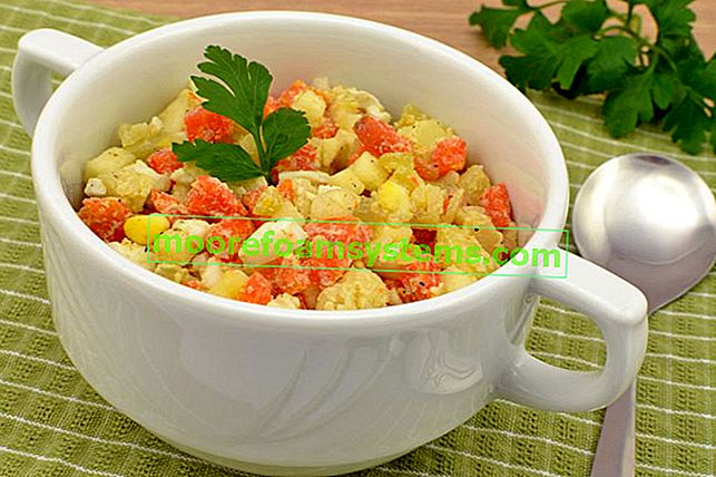 Tradiční zeleninový salát v talíři a nejlepší recepty na zeleninový salát krok za krokem